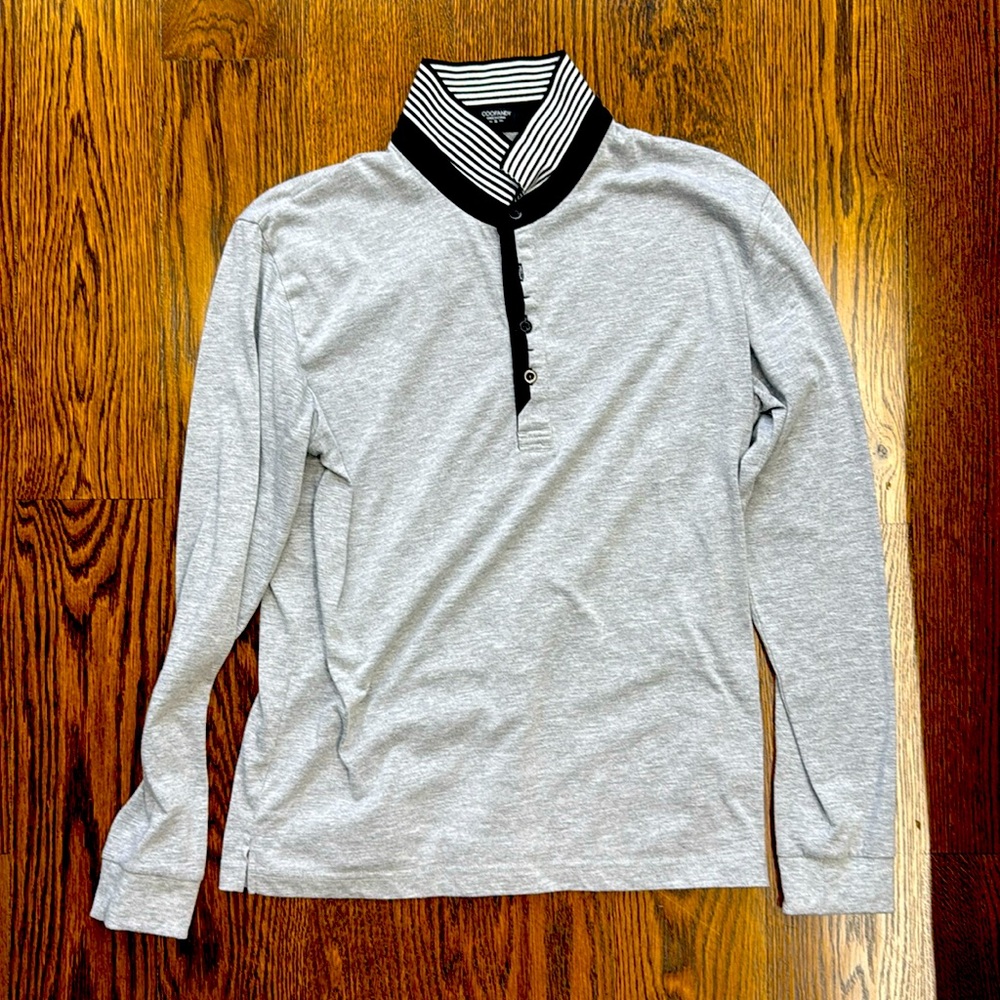 Men’s Long Sleeve Polo Shirt in Small